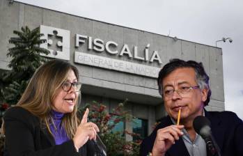 El presidente Gustavo Petro y la fiscal Luz Adriana Camargo tuvieron un cruce de señalamientos en medio del escándalo por los archivos de Calarcá. La propia fiscal dio cuentas del caso ante la Corte Suprema. FOTOS: COLPRENSA