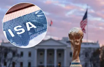 El Departamento de Estado de EE.UU. busca eximir de ciertos pagos a ciudadanos que ya hayan comprado su tiquete para los partidos del Mundial y que estén inscritos en un sistema especial. Foto: Getty Images y AFP