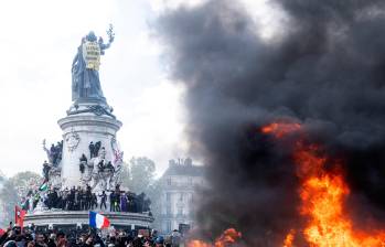 Francia registró más de 270 detenidos durante las protestas contra el costo de vida este sábado. FOTO: Ed JONES / AFP