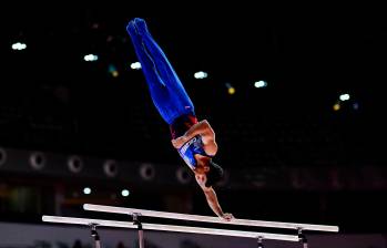 El gimnasta colombiano Ángel Barajas ganó medalla de plata en los Juegos Olímpicos París 2024. Foto: GETTY 