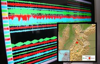 Tres de cuatro sismos durante la tarde del jueves se han ocasionado desde la misma zona. FOTOS: Colprensa y SGC