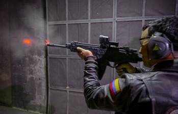 Fusil Jaguar, el primero de fabricación colombiana. Foto: Ministerio de Defensa