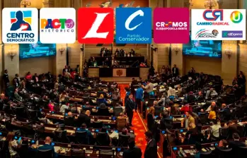 Solo 4 de los 17 representantes lograron conservar su curul. El Centro Democrático fue el partido más votado con 741.000 (32,5% de la participación), mientras el Pacto creció su votación en más de 166.000 votos y será la segunda fuerza. FOTO: EL COLOMBIANO