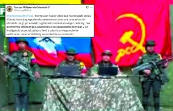 El Ejército respondió a la polémica a través de un trino en su cuenta de X. Foto: Redes sociales.