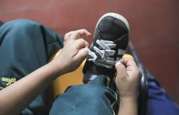 Imagen de referencia de un niño en una fundación en el centro de Medellín que busca evitar el trabajo infantil. FOTO: Archivo EL COLOMBIANO