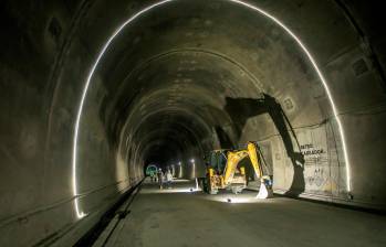 Las obras del Túnel del Toyo vuelven a quedar en vilo luego del anuncio realizado por la Gobernación de Antioquia en la noche de este miércoles. FOTO: CARLOS VELÁSQUEZ