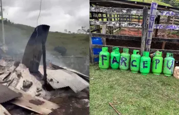 Las autoridades adelantan operativos de búsqueda en zona rural de Remedios tras el secuestro de cuatro personas y la quema de dos viviendas atribuida a las disidencias de las Farc. FOTO: Redes sociales.