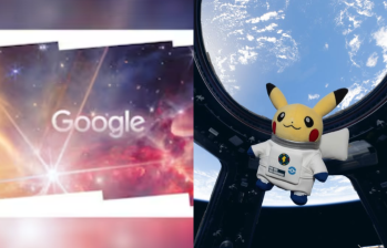 El nuevo doodle de Google y las fotografías de Pikachu en el espacio son dos iniciativas para celebrar la Semana Mundial del Espacio 2026. FOTO: Captura de pantalla / Tomada de @europeanspaceagency en Instagram.