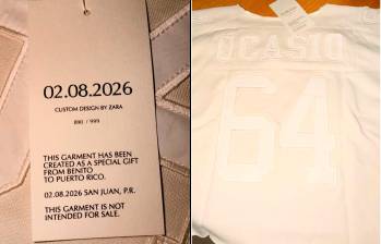 Camisetas regaladas por Bad Bunny después del Super Bowl. Foto: cortesía