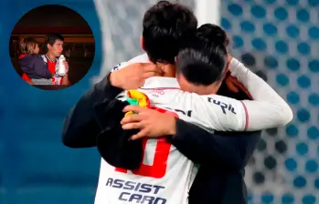 Jonathan y Agustín dos Santos en un abrazo para el recuerdo. FOTO: Instagram dossantoss10_