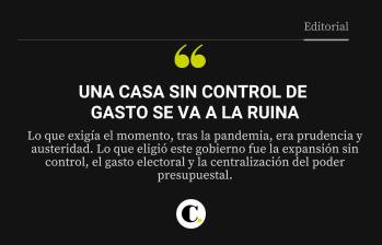 Una casa sin control de gasto se va a la ruina
