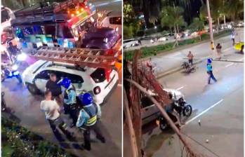 Este fue el accidente en San Juan este sábado 26 de octubre. FOTOS Tomadas de redes sociales 