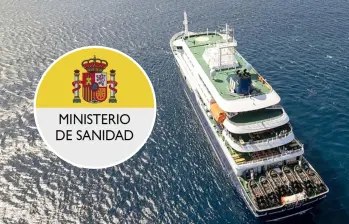 El crucero MV Hondius permanece a la espera mientras España evalúa si autoriza su ingreso tras el brote sanitario a bordo. Foto: Ministerio de Sanidad Español / AFP