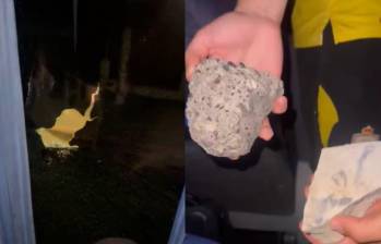Así quedó el bus de Real Cartagena después de ser atacado con piedras durante su regreso por la vía entre Ciénaga y Barranquilla. FOTO: Captura de video.@EduardoLuisFut.