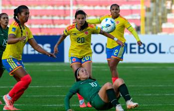 La delantera Linda Caicedo lideró la ofensiva de Colombia en el duelo ante Bolivia por la tercera fecha de la Liga de Naciones. FOTO AFP
