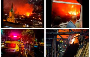 El incendio fue grabado por personas que iban en el metro. FOTOS: Capturas de video y cortesía