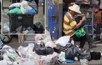 En Bello, la acumulación de residuos en las calles tiene enfrentada a la Alcaldía con el operador del servicio de aseo. FOTOS: Cortesía Alcaldía de Bello
