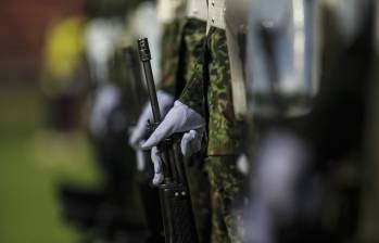 Los militares fueron objeto de ataques con aeronaves no tripuladas. Foto: Andrés Camilo Suárez Echeverry.