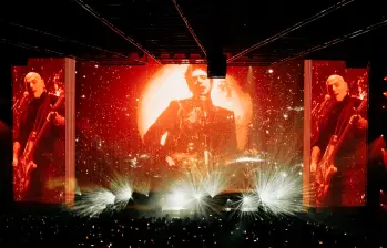 Así se vio el show de Soda Stereo en Bogotá. FOTO Cortesía Manuela Uribe