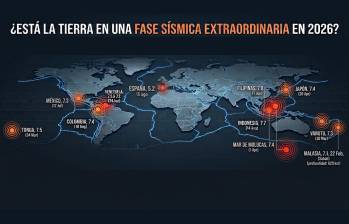 Sismos de gran magnitud registrados en 2026. Foto: diseño creado por El Colombiano con inteligencia artificial