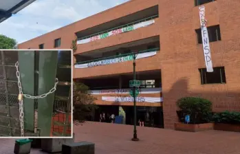 El bloqueo en la Sede de Investigación Universitaria (SIU) con un campamento estudiantil causó polémica por las dificultades que ha causado a la misionalidad del lugar. Foto: Cortesía