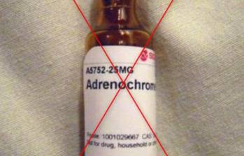 Adrenocromo, una sustancia derivada a partir de la oxidación de la adrenalina. FOTO: AFP