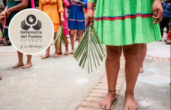 La entidad señaló que el escenario de peligro responde a la convergencia de varios actores armados y dinámicas de disputa. Foto: Colprensa/Defensoría del pueblo