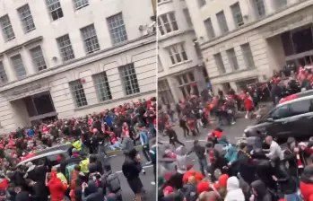 Choque en victoria de Liverpool. FOTO: Captura 