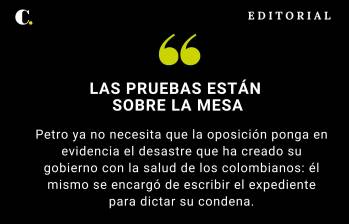 Las pruebas están sobre la mesa