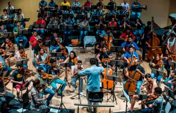 La Orquesta Iberacademy hace parte de la Academia Filarmónica Iberoamericana, un programa dedicado a la formación musical. FOTO Juan Antonio Sánchez