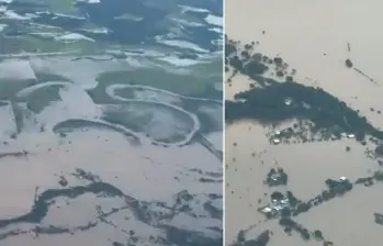Decenas de hectáreas han sido afectadas por las inundaciones y el desbordamiento de ríos. Foto: Redes sociales