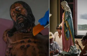 El Cristo Mutilado y el Inmaculado Corazón de María de Bojayá recibieron el visto bueno para ser declarados Bienes de Interés Cultural. FOTO: Ministerio de Cultura 