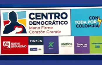 Así quedó el logo de la candidatura Valencia-Oviedo para la primera vuelta presidencial. Foto: Redes sociales.
