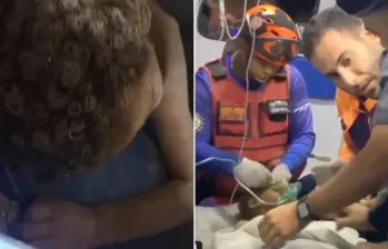 Un niño de tres años fue rescatado entre los escombros en Venezuela. FOTOS: Capturas de video X