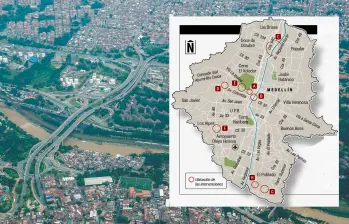 Medellín prioriza un paquete de intervenciones estratégicas para actualizar diseños viales obsoletos y estructurar los corredores clave que conectarán los flujos de las autopistas de cuarta generación con la malla urbana del distrito. FOTO: JULIO HERRERA