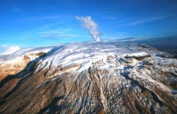 El volcán Nevado del Ruiz ha tenido mayores variaciones durante las últimas semanas. FOTO: Servicio Geológico Colombiano