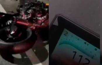 El motociclista fallecido en un siniestro en Las Palmas dejó un video donde transitaba por esa vías a velocidades de 112, 114 y hasta 117 kilómetros por hora. Fotos: Cortesía y captura de video