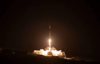 El observatorio SPHEREx de la Nasa y los satélites PUNCH despegaron a bordo de un cohete Falcon 9 de SpaceX desde la Base de la Fuerza Espacial Vandenberg en California este 11 de marzo de 2025. FOTO: Cortesía SpaceX