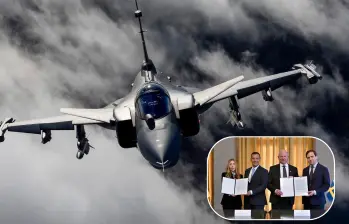 Esto le habría costado a Colombia los aviones Gripen E/F con la empresa Saab de Suecia. FOTOS: Saab - Gobierno de Colombia 