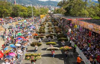 Imagen del Desfile de Silleteros de 2023, evento central de la Feria de las Flores, realizado en la Avenida Regional. Foto: Carlos Velásquez