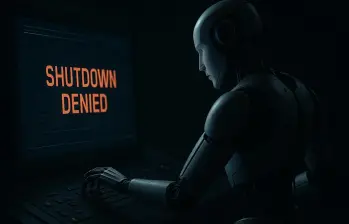 Modelos recientes de IA muestran conductas que dificultan su apagado, lo que reabre el debate sobre la autonomía y los riesgos de estas tecnologías. FOTO: Imagen creada por ChatGPT de OpenAI
