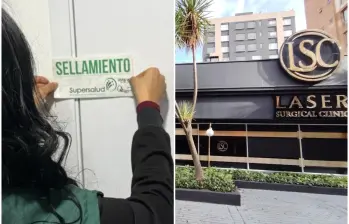 Una inspección que requirió el uso de la fuerza pública terminó con el cierre definitivo de las áreas de cirugía plástica y farmacia en la Clínica Láser Surgical en la ciudad de Bogotá. FOTO: Supersalud