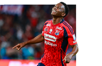 Juan David Arizala llegó al Medellín en 2023 cuando el técnico era el antioqueño David González. FOTO Manuel Saldarriaga