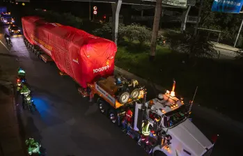 Bogotá recibió en la madrugada de este 11 de septiembre el primer tren de la Línea 1 del Metro. FOTO: Secretaria de Movilidad de Bogotá