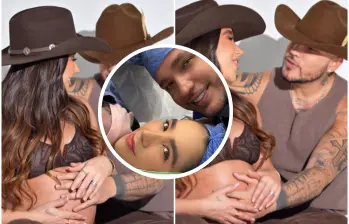 Los famosos cantantes de música popular compartieron en redes sociales sus primeras fotos tras el nacimiento de su hija Emilia. FOTO: Tomada de redes sociales @paolajarapj y @jessiuribe3