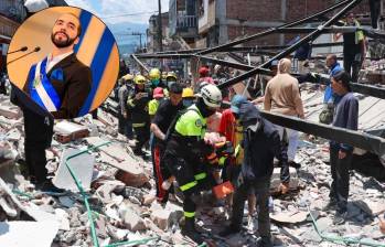 Presidente de El Salvador anuncia ayudas para afectados del terremoto. Foto: El Colombiano y Colprensa