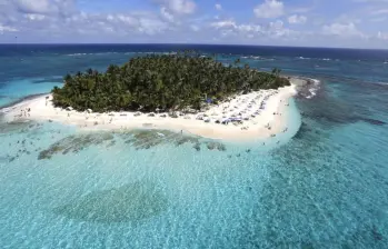  Tomas aéreas de San Andrés Islas y sus alrededores. Panorámicas. Isla Johnny Cay. Fecha de evento: 12/11/2014. Foto: Juan Antonio Sánchez Ocampo