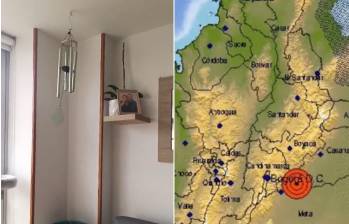 Así fue el temblor de magnitud 6.0 en Colombia este domingo. FOTOS: Tomadas de redes 