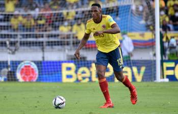 El defensa central Yerry Mina fue el único de la Selección Colombia elegido para integrar el once ideal de la primera fecha de la Eliminatoria. FOTO: GETTY