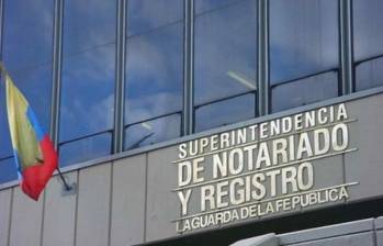 Fachada de la Superintendencia de Notariado y Registro, entidad que entró a la lista de entes bajo revisión en el proceso de empalme. Foto: Colprensa